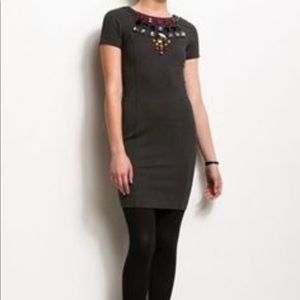 AX gray jeweled dressed